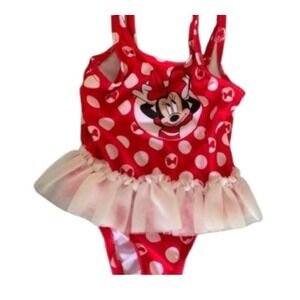 Disney‎ Baby Girls Minnie Swimsuit Sz 6/9m